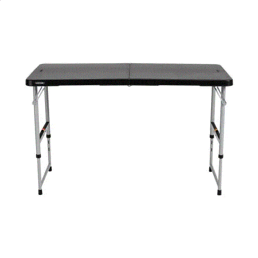 LIFETIME 4- FOOT  FOLD-IN-HALF ADJUSTABLE TABLE (LIGHT COMMERCIAL)