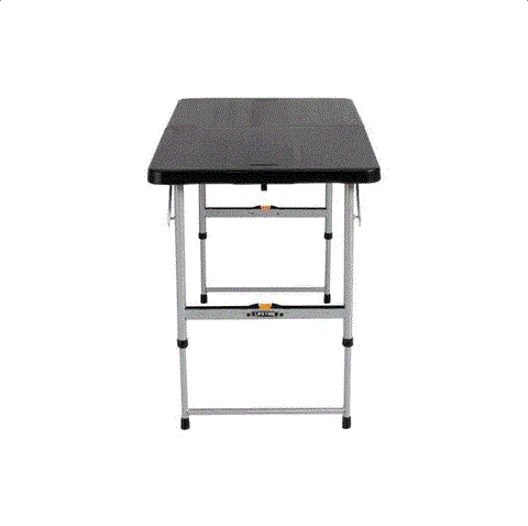 LIFETIME 4- FOOT  FOLD-IN-HALF ADJUSTABLE TABLE (LIGHT COMMERCIAL)