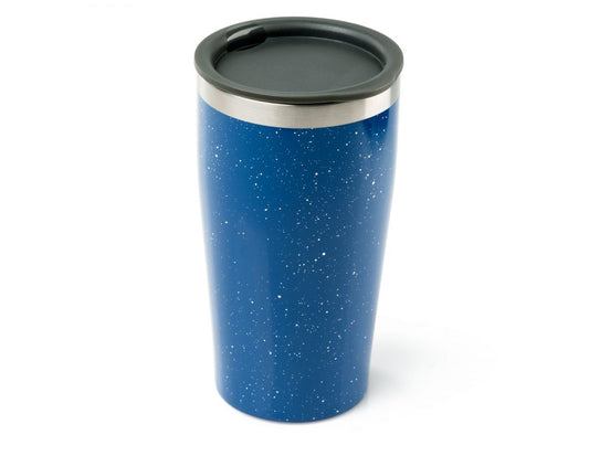 Glacier Stainless 16 Fl. Oz. Vacuum Tumbler- Blue Speck