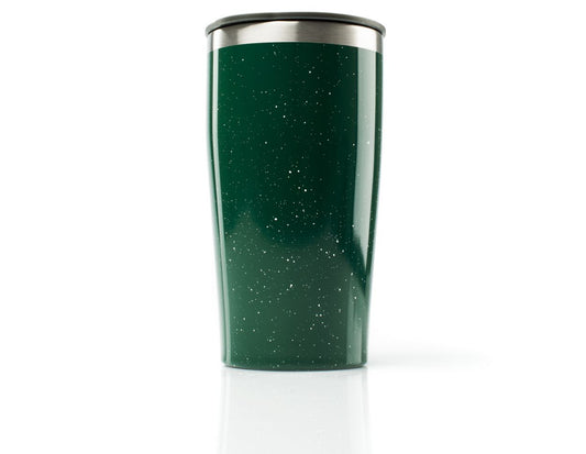 Glacier Stainless 16 Fl. Oz. Vacuum Tumbler- Green Spec