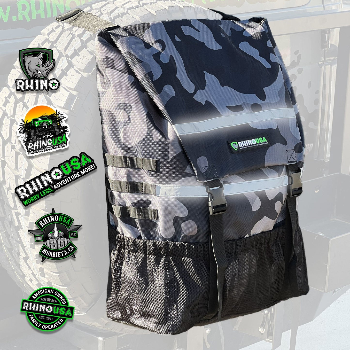 Spare Tire Trash Bag Camo