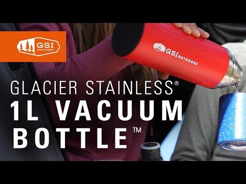 Glacier 1L Vacuum Bottle Black